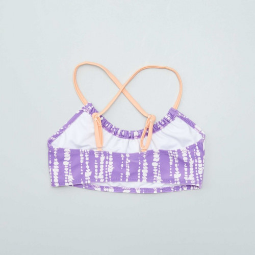 Maillot de bain tie dye - 2 pièces - Violet