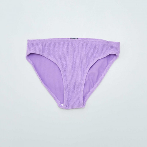 Maillot de bain gaufré - 2 pièces - Violet