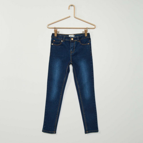 Jean skinny - 5 poches - Bleu brut