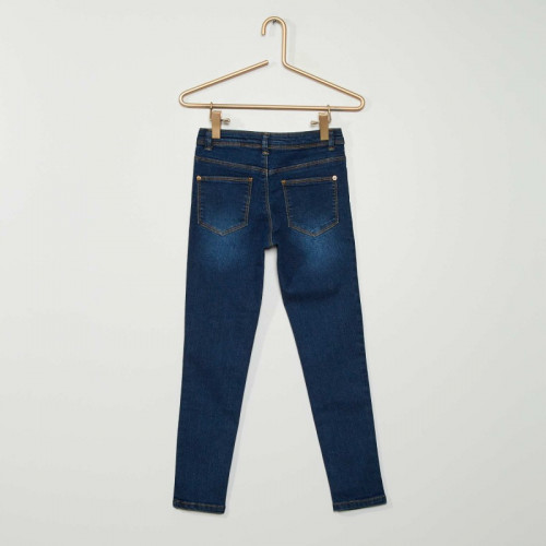 Jean skinny - 5 poches - Bleu brut