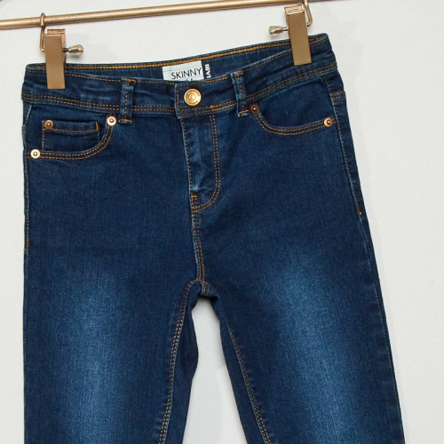 Jean skinny - 5 poches - Bleu brut