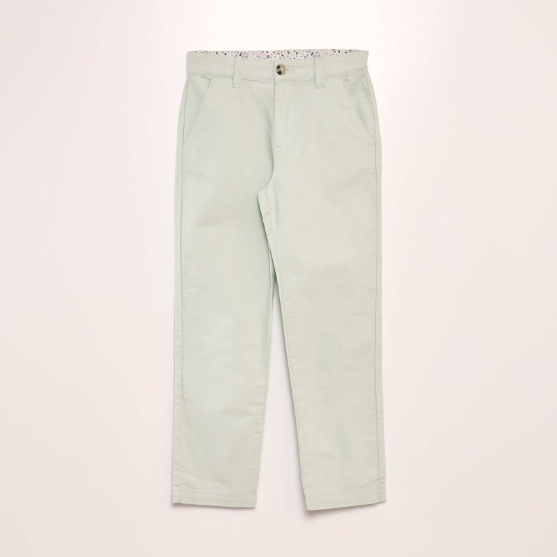 Pantalon chino - Vert