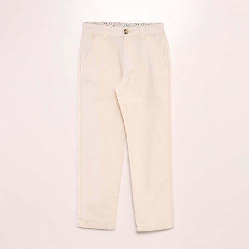 Pantalon chino - Ecru