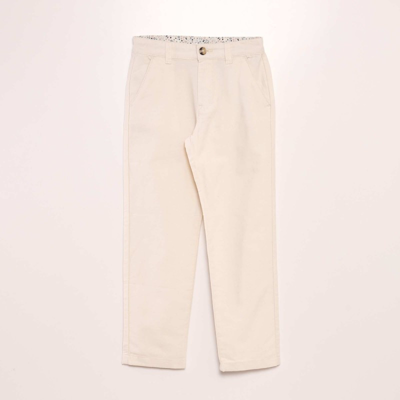 Pantalon chino - Ecru