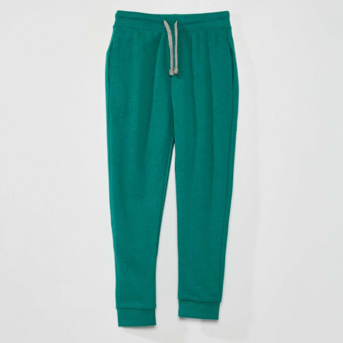 Pantalon de jogging en coton uni - Mixte - Vert