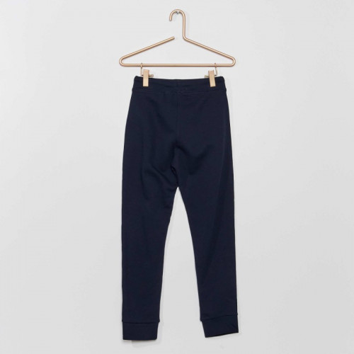 Pantalon de jogging en coton uni - Mixte - Bleu marine