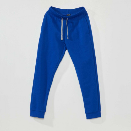 Pantalon de jogging en coton uni - Mixte - Bleu