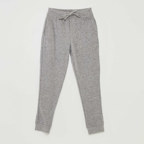 Pantalon de jogging en coton uni - Mixte - Gris