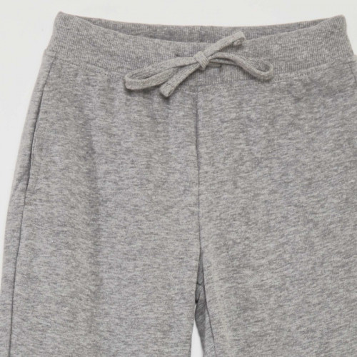 Pantalon de jogging en coton uni - Mixte - Gris