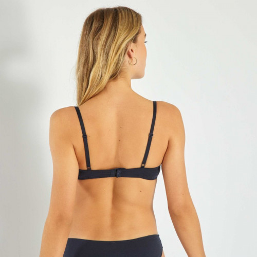 Soutien-gorge paddé coton - Bleu marine