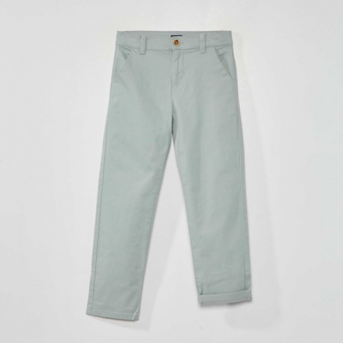 Pantalon chino - Bleu vert