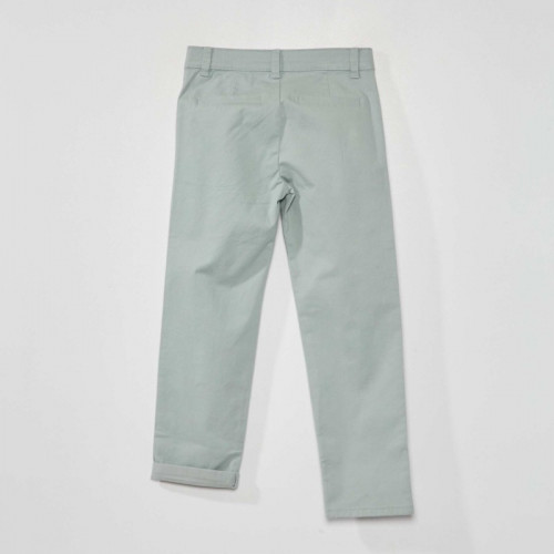 Pantalon chino - Bleu vert