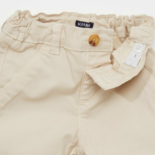 Pantalon chino uni - Beige