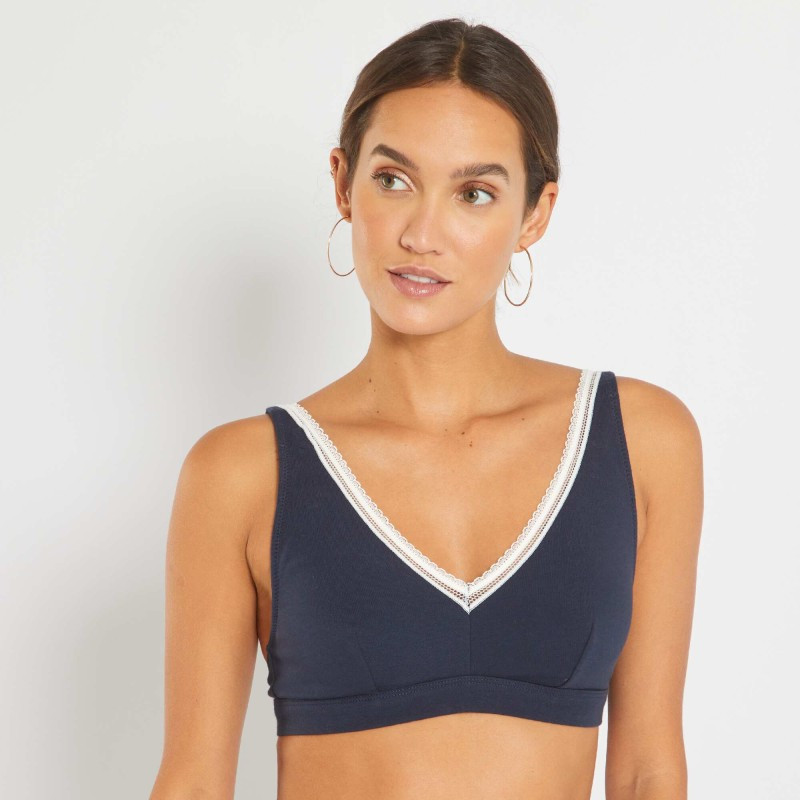 Soutien-gorge triangle - Bleu marine