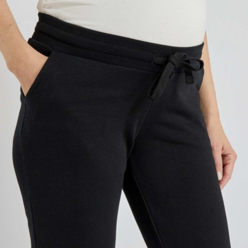 Pantalon grossesse en molleton - Noir