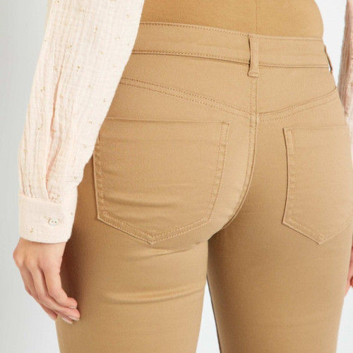 Pantalon en twill de grossesse - Beige