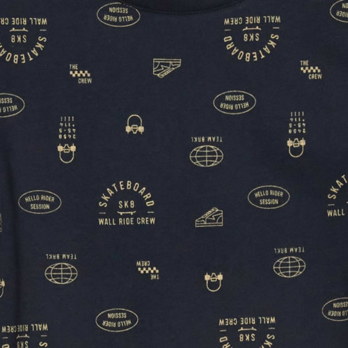 T-shirt à motif - Bleu