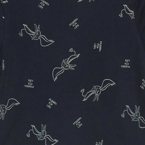 T-shirt à motif - Bleu