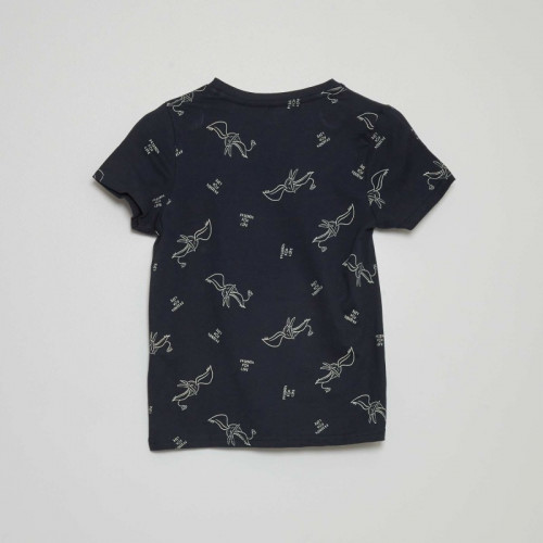 T-shirt à motif - Bleu