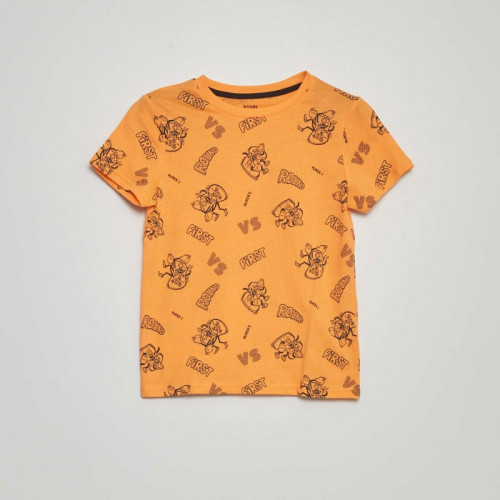 T-shirt à motif - Orange