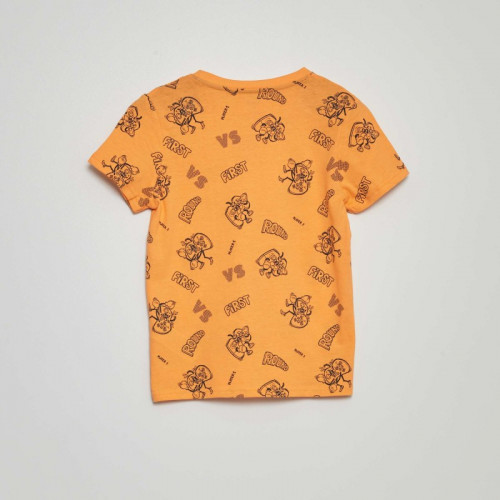 T-shirt à motif - Orange