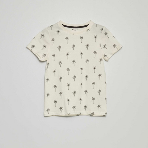 T-shirt à motif - Beige