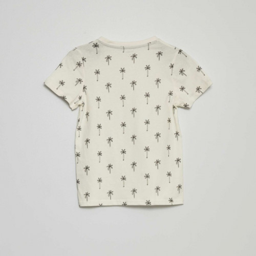 T-shirt à motif - Beige