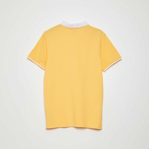 Polo en piqué de coton - Jaune