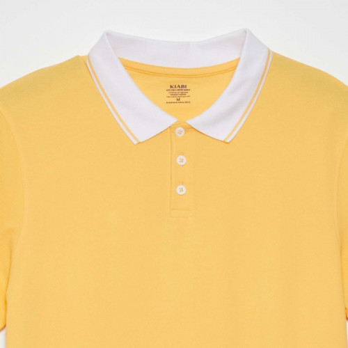 Polo en piqué de coton - Jaune