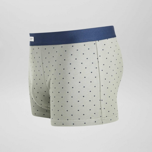 Lot 3 boxers stretch - Gris/vert/blanc