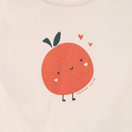 T-shirt en coton imprimé - Rose pâle