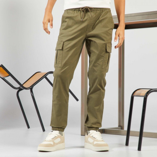 Pantalon avec poches sur les côtés - Kaki