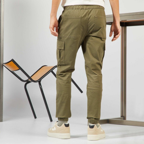 Pantalon avec poches sur les côtés - Kaki