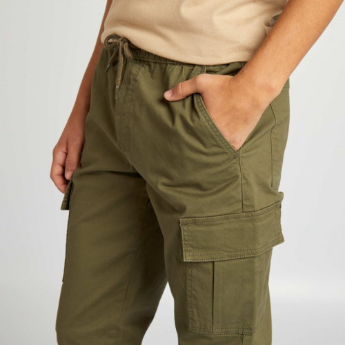 Pantalon avec poches sur les côtés - Kaki