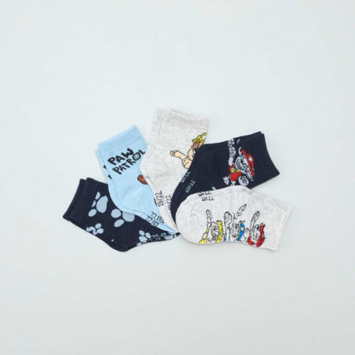 Lot de 5 chaussettes mi-hautes 'Pat'patrouille' - Bleu