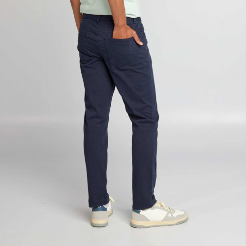 Chino slim 5 poches - L32 - Bleu marine