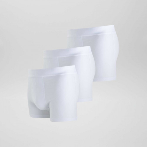 Lot de 3 boxers unis - Blanc