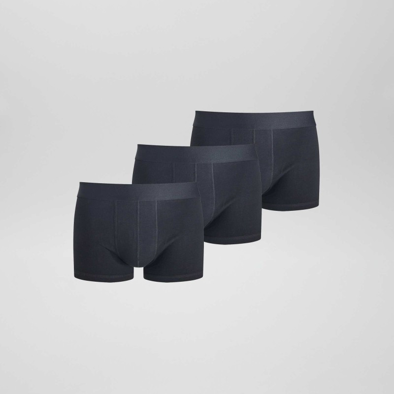 Lot de 3 boxers unis - Noir