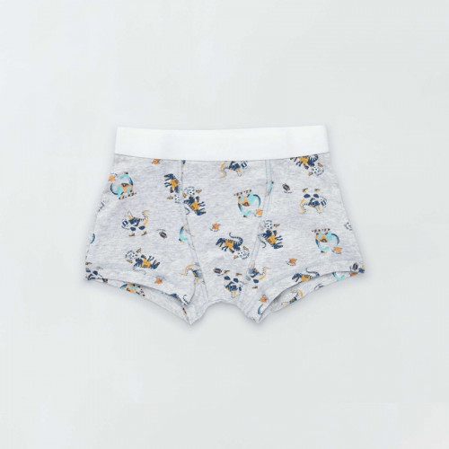 Lot de 3 boxers - Blanc/gris/corail