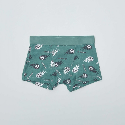 Lot de 3 boxers - Vert/gris foncé/blanc