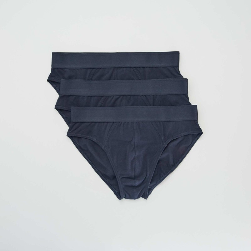 Lot de 3 slips unis - Marine