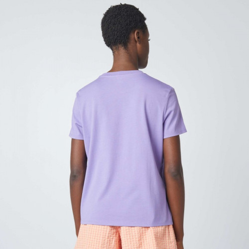 T-shirt uni en jersey - Violet