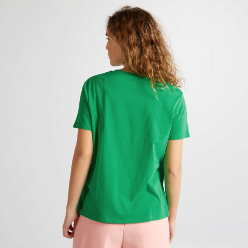 T-shirt en jersey imprimé - Vert