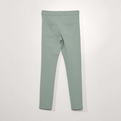 Jegging uni - Vert tilleul