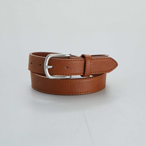 Ceinture simili toucher doux - Camel