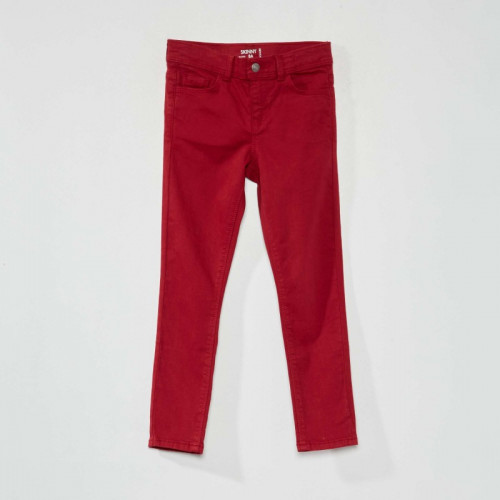 Jean skinny 5 poches - Rouge