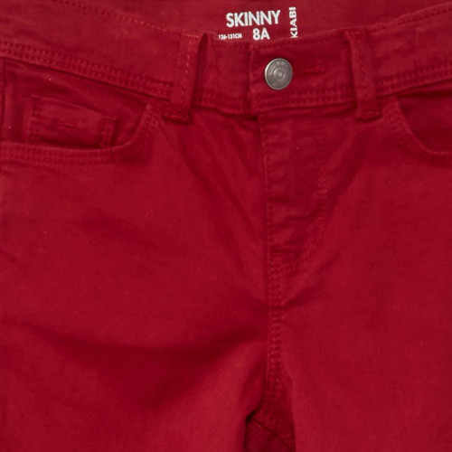 Jean skinny 5 poches - Rouge