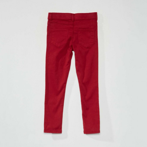 Jean skinny 5 poches - Rouge