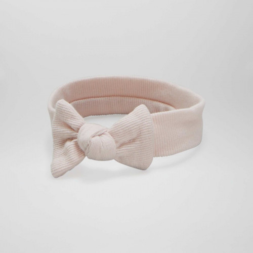 Bandeau jersey côtelé - Rose