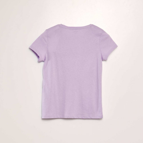 T-shirt en jersey uni - Violet